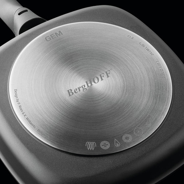 Сковорода-гриль з антипригарним покриттям BergHOFF GEM, діам. 28 см, 3,2 л