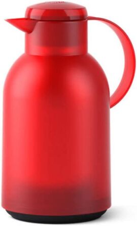 Термос Emsa Samba 1,5 л з Quick Press, 12 год гаряче, 24 год холодне, червоний