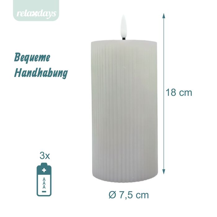 Набір з 4 LED-свічок Relaxdays, 18 см