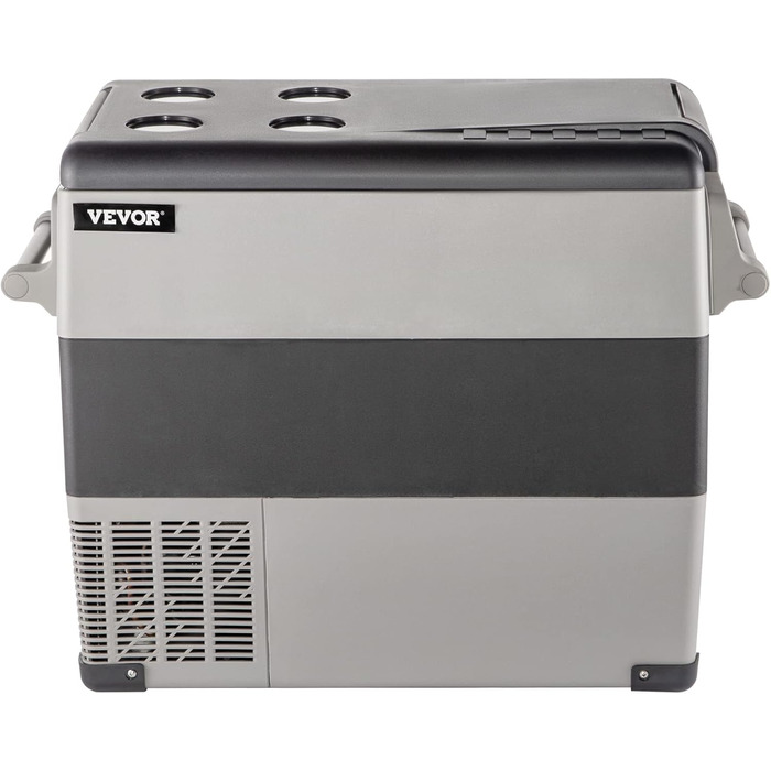Автохолодильник VEVOR 35/55л нержавіюча сталь 12/24V, 220V: портативний компресорний кулер для авто, кемпінгу, подорожей (-20°C до +20°C)