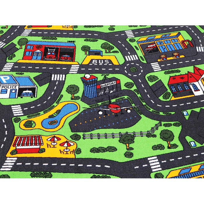 Ідеї Primaflor в текстилі дитячий килимок ігровий килимок міський вуличний килимок-ігровий килимок розміром 140 х 200 см, дорожній килимок, килимок