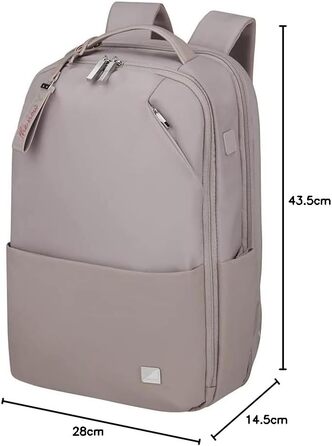 Рюкзак для ноутбука Samsonite Workationist 15.6', 43 см, 17.5 л, рожевий (кварц)