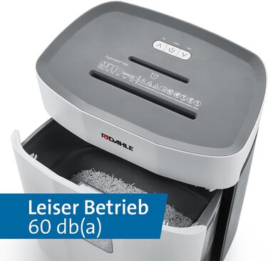 Шредер Dahle PaperSAFE PS 240: безпечне знищення документів, P4, 10 аркушів, сірий