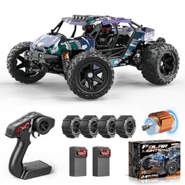Радіокерований позашляховик Monster Truck 1:14 2.4GHz 4WD 40 км/год з 2 акумуляторами та комплектом шин для дітей та дорослих