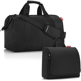 Дорожня сумка універсальна L з туалетною сумкою XL Дорожня сумка сумка для прання чорний