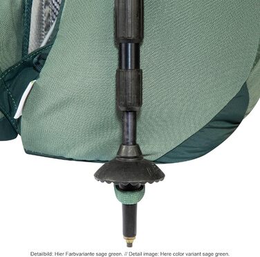 Легкий, зручний рюкзак для походів з вентиляцією спини і дощовиком - Об'єм (22 літри, Чорний), 22 -