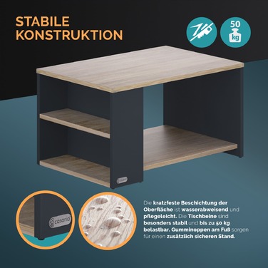 Журнальний столик Santa Cruz Wood/Grey 90x60x50см