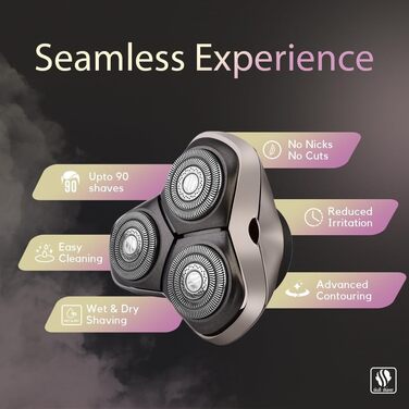 Запасні леза для бритви Skull Shaver Baron PRO (3 шт.) для моделей Pitbull, Palm та Butterfly