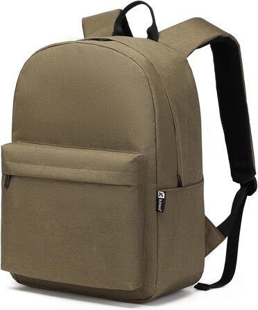 Шкільний рюкзак Kono, Повсякденний рюкзак, Шкільні сумки для дівчаток, хлопчиків, Сумка для книг, Легкий, Дорожній рюкзак, Робоча сумка для чоловіків і жінок, L (Коричневий)