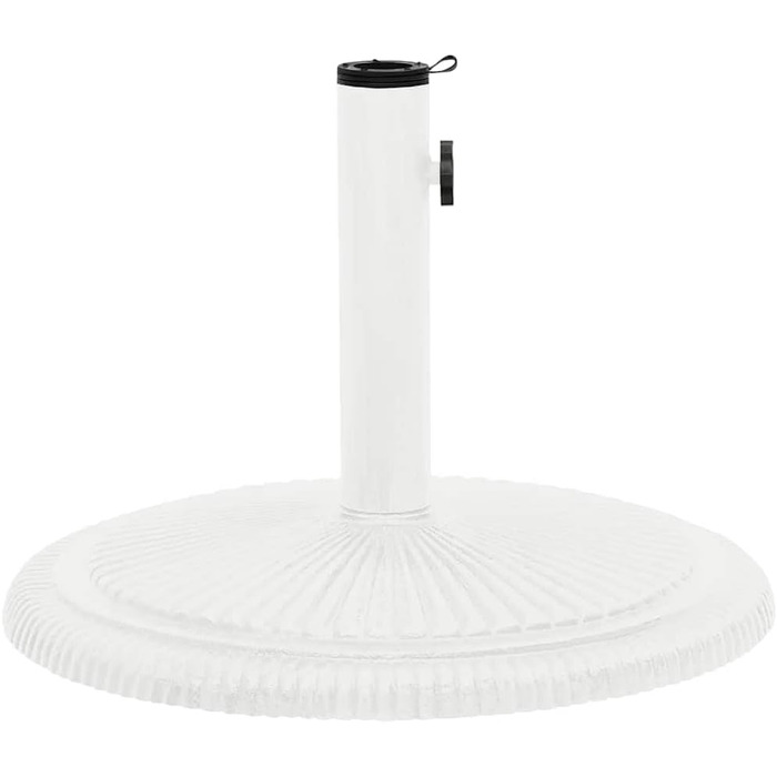 Підставка для парасольки від сонця, чавунна, біла 45x45x30 см - vidaXL