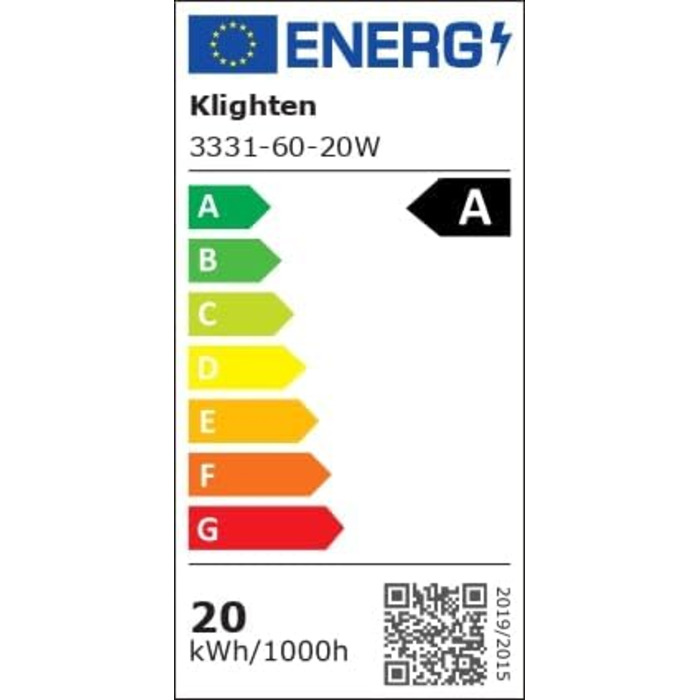 Світлодіодний підвісний світильник Klighten, з можливістю затемнення, 3000K-6000K, з дистанційним керуванням, регульований, 100/36 Вт, чорний, 60 см