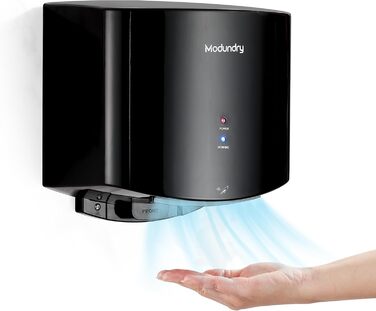 Автоматичний електричний сушар для рук настінний для дому та офісу, чорний