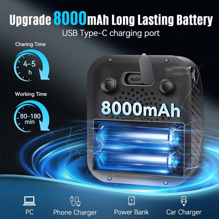 Портативна душова кабіна Thallike для кемпінгу з насосом та індикатором температури, 2м шланг, набір для саду, автомийки, пляжу, подорожей, тварин (чорний)