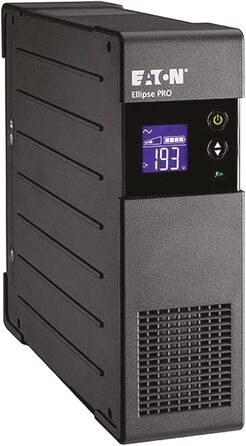 ДБЖ Eaton Ellipse PRO 650 DIN - лінійний інтерактивний ДБЖ - ELP650DIN - 650 ВА - (4 виходи IEC) - Регулювання напруги (AVR) - ДБЖ з дисплеєм та інтерфейсом USB (включаючи USB-кабель) 650 В USB / DIN