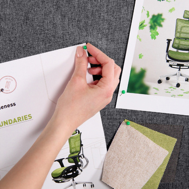 Набір з 2-х мобільних акустичних перегородок FLEXMIUT, темно-сірий колір, hjh OFFICE