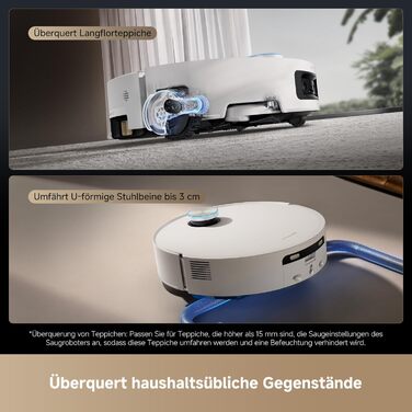 Робот-пилосос Dreame Aqua10 Ultra Track: потужність 30000Pa, безбар'єрне пересування (8 см), самоочищення, автоматичне спустошення, голосове керування