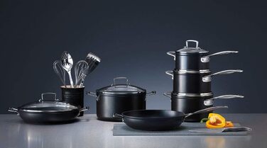 LE CREUSET Професійний сотейник з антипригарним покриттям, Ø 18 см, для всіх типів плит, включаючи індукцію, антрацит/срібло