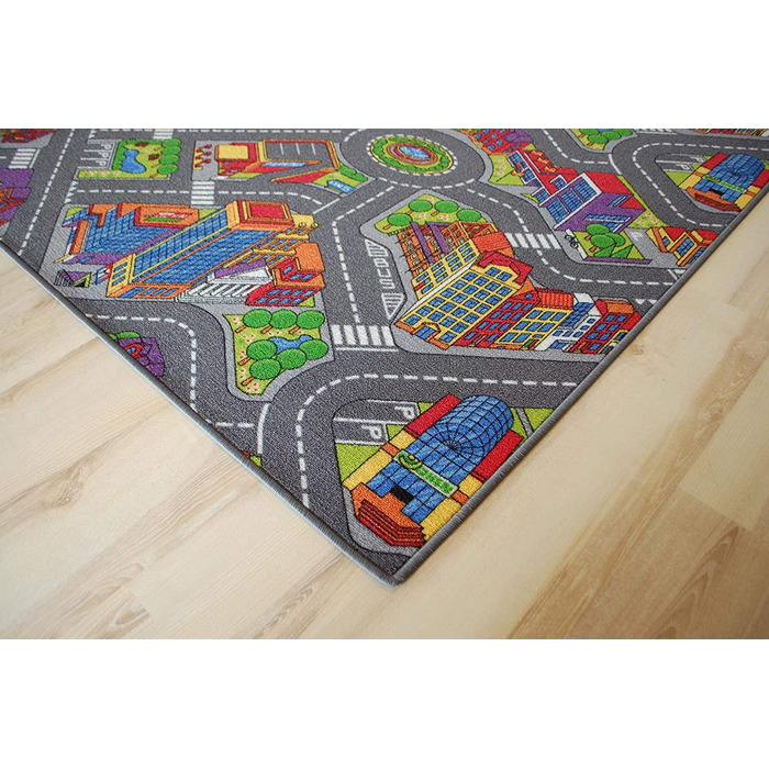 Вуличний килим ігровий килим Citylight велике місто міський дитячий килим різних розмірів (100 х 200 см)