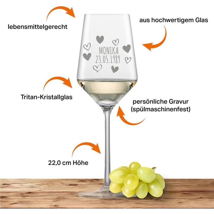Келих для білого вина Schott Zwiesel Riesling PURE (серце в колі) - макс. 60 символів