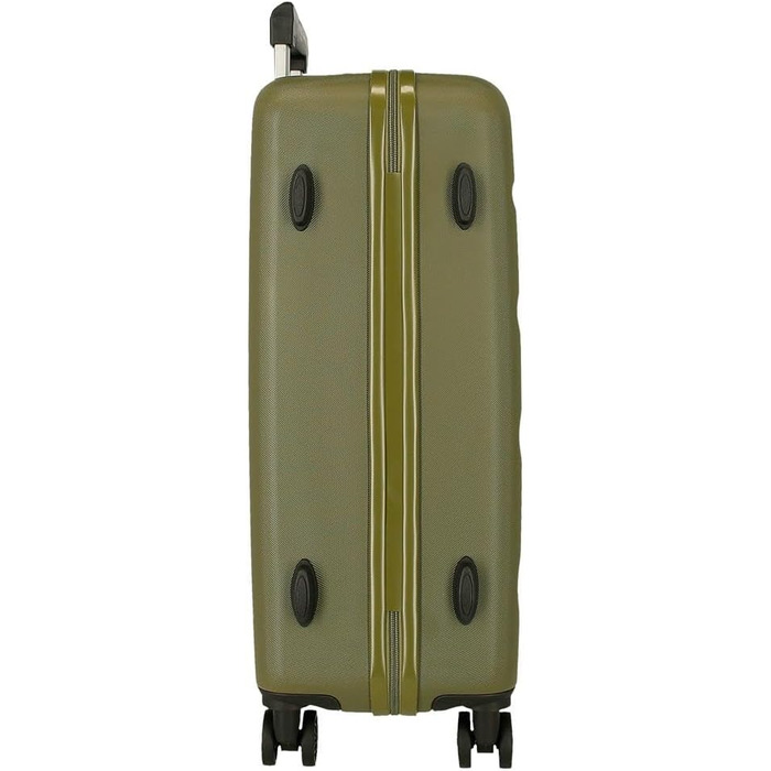 Чохол-валіза Roll Road Flex з ABS-пластику, кодовий замок, 4 колеса, ручна поклажа, зручний внутрішній простір (набір 2 шт., хакі)