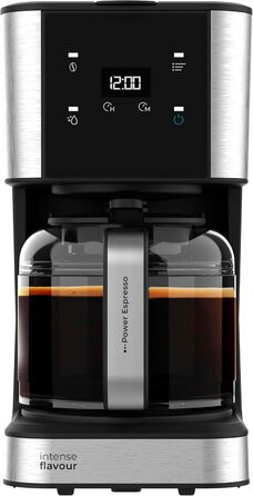 Кавомашина Cecotec Coffee 56 Heat: 12 чашок, 1.3л, сталь, LCD, програмування, автоматичне відключення