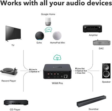 Сумісність з Alexa/Siri/Google, 2, Chromecast Audio, Multiroom Streamer, Hi-Res Audio