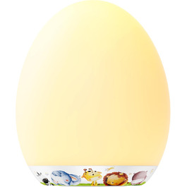 Нічник-ліхтарик MediAcous для дітей та малюків з 8 кольорами, регулюванням яскравості, таймером 1 година та сенсорним керуванням. Декоративний нічник з мисливцями для дитячої кімнати (білий)