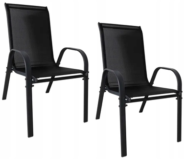 Комплект садових меблів Gotel, метал, чорний, 3 предмети