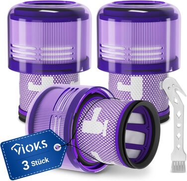 Набір фільтрів VIOKS 3 шт. заміна для Dyson V11 V15 SV14 SV17 SV22 щітка для чищення, 3 шт. и 970013-02