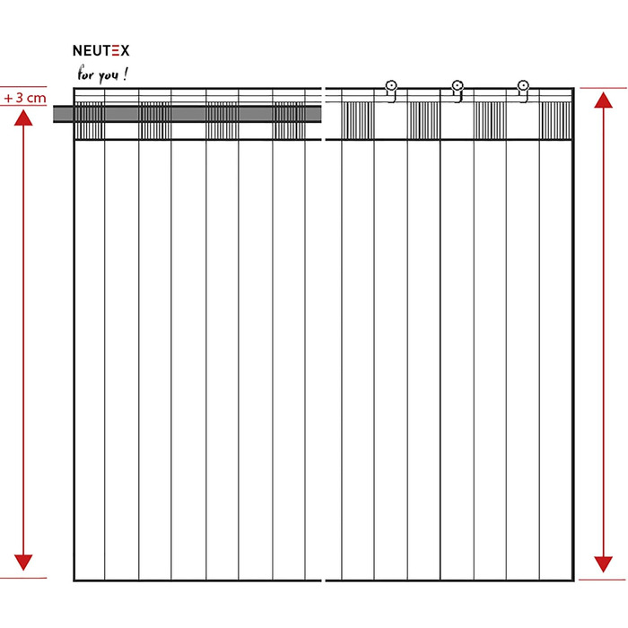 Шарф Neutex Rocco 245x140см, синій, зроблено в Німеччині, Oeko-Tex Standard 100