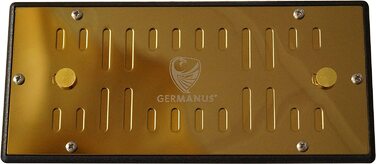 Металевий х'юмідор GERMANUS зволожувач з кристалами касета XL Gold II, регульований