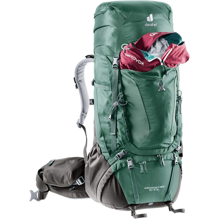 Жіночий трекінговий рюкзак deuter Aircontact Pro 5515 SL Seagreen-coffee