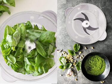 Кухонний комбайн Beper P102ROB001 зі скляною чашею, сірий/чорний