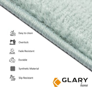 Килимки для сходів Glary Home 15 шт 22x71x1,2 см бірюзово-зелені