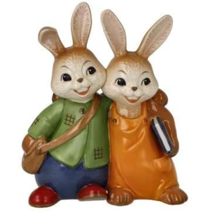 Фігурка кролика Goebel Кролик Шкільні шкільні друзі, виготовлена з фаянсу, розміри 10 х 6,5 х 12 см, 66-845-86-1