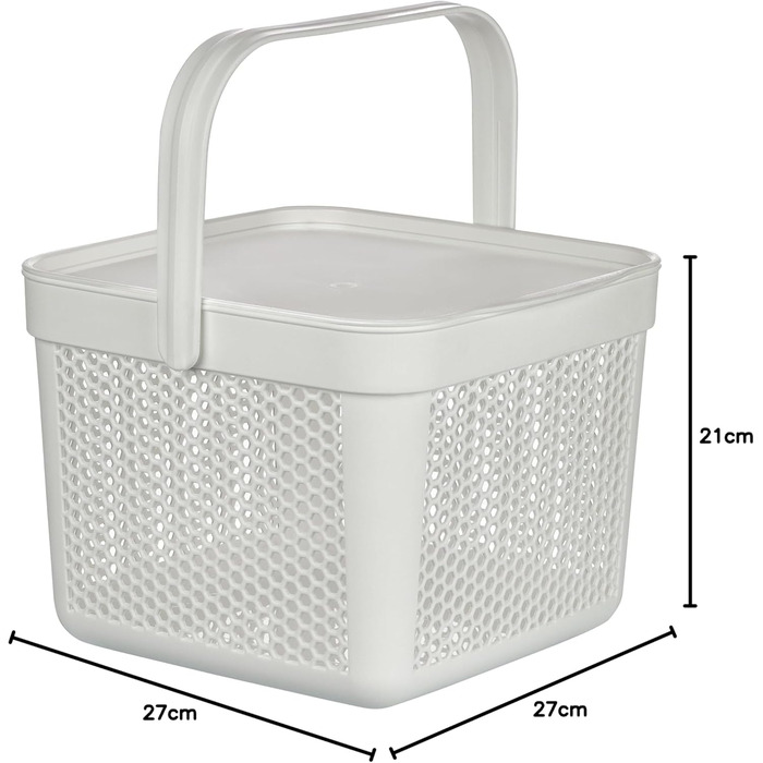 Набір контейнерів для зберігання картоплі та овочів Uandu, 3 шт., 12 л, білий