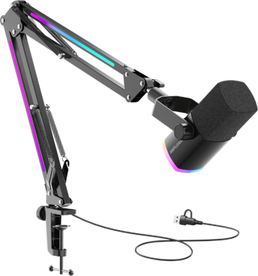 Мікрофон динамічний Fifine AM8PROT USB/XLR Black