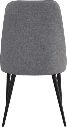 Набір кухонних стільців Ball & Cast (2 шт.), сірий колір, сучасний дизайн, металеві ніжки