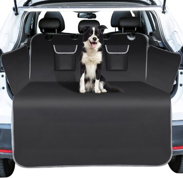 Захисний чохол для багажника Nobleza для собак, захисний килимок для багажника із захистом від зарядки, універсальне автомобільне ковдру для собак з 2 кишенями для зберігання, водонепроникне ковдру для собак розміром 185 x 105 см, стійке до подряпин, чохо