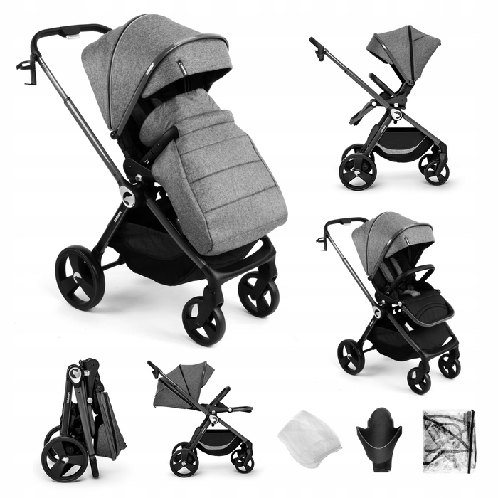 Спортивний візок Kidnort Isbjörn 2024, сірий