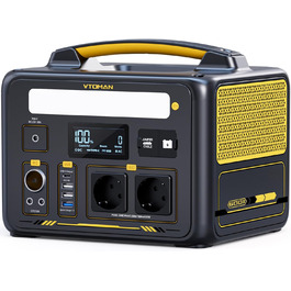 Портативна електростанція VTOMAN Jump 600X: 600W, 299Wh, LiFePO4, сонячний генератор, розширювана ємність