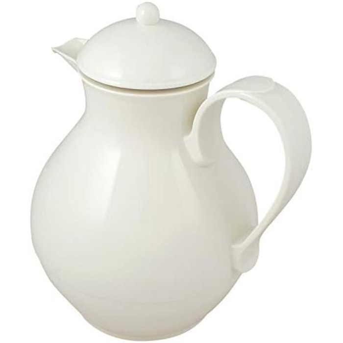 Термос Helios Nostalgie 1L, білий - підтримує температуру до 6 годин, для чаю та кави