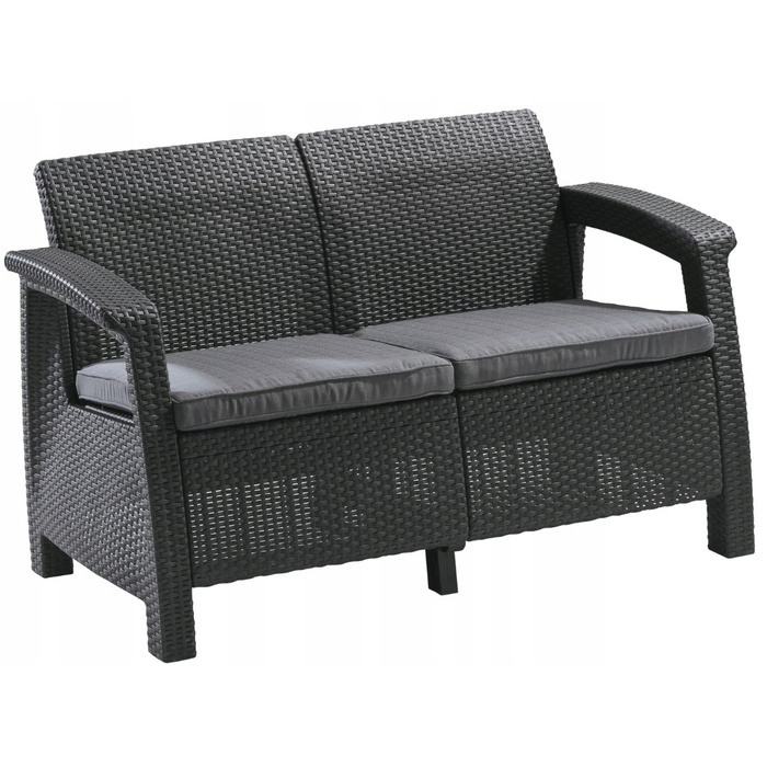 Комплект садових меблів Curver із пластику, сірий, 4 предмети