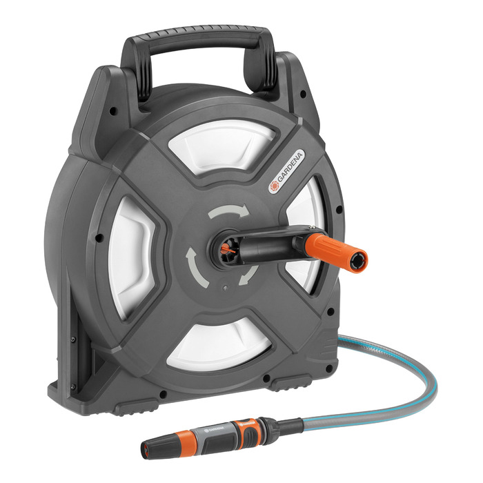 Набір для поливу Gardena City Gardening Terrassen-Schlauchbox 10 м: шланг 10 м, компактна карусель, зручна ручка, для тераси та саду