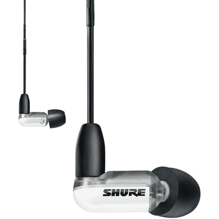 Навушники-вкладиші Shure AONIC 3, звукоізоляція, знімний кабель, 3,5 мм, білий