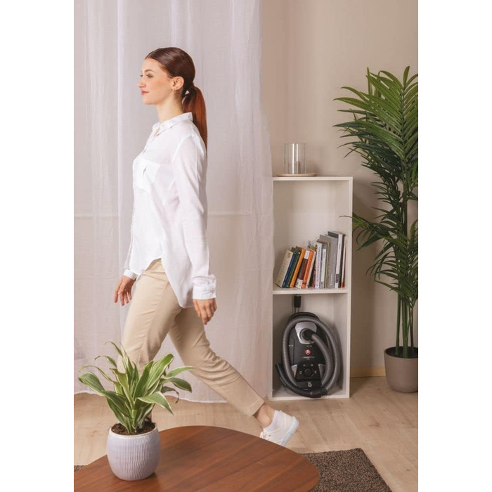 Пилголом Hoover HE520 з мішком 3,5 л, тихий (69 дBA), автоматична система видалення мішка, фільтр EPA, насадка для тварин