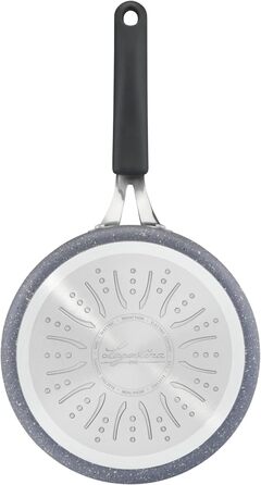 Каструля Lagostina Tempra Mineral, Ø 16 см, з нержавіючої сталі та алюмінію, з мінеральним покриттям, силіконовий ручка, ефект каменю, для всіх джерел тепла