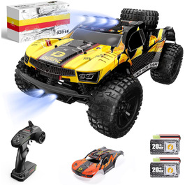 Радіокерований позашляховик DEERC 1:10 4WD 60+ км/год, безщітковий, для дорослих, час гри 40+ хв, подарунок для хлопчика (210E)