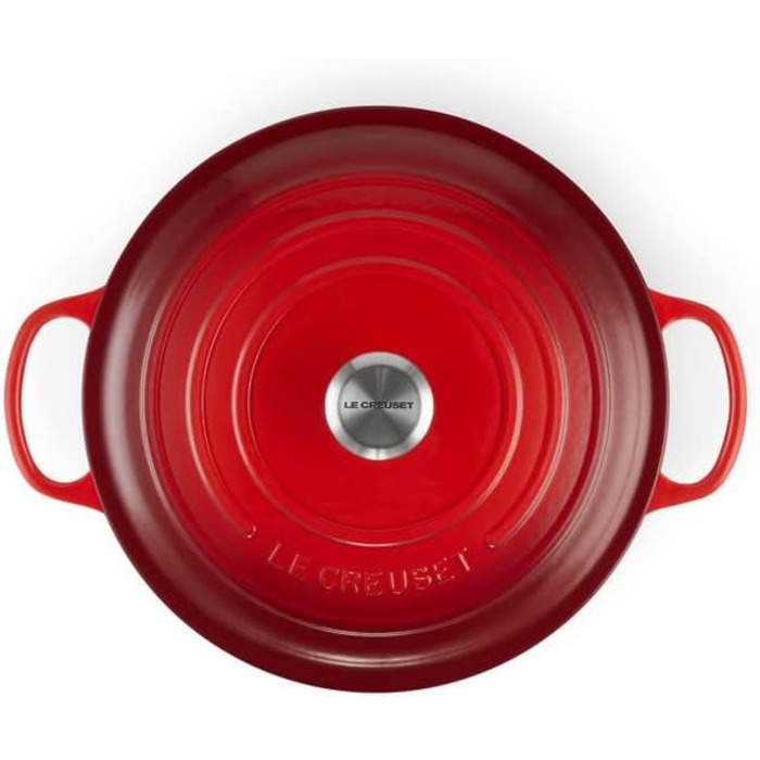 Запіканка чавунна Le Creuset Signature, 30 см, 6,2 л, червона вишня, для всіх плит/духовок