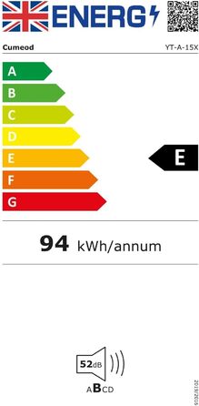 Міні-холодильник Cumeod 15L з функцією охолодження та нагрівання, 12V/220V, для авто, офісу, кімнати, чорний, рожевий, Max/Eco режим
